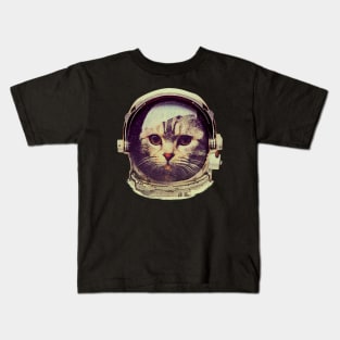 Astronaut Space CAT Kids T-Shirt